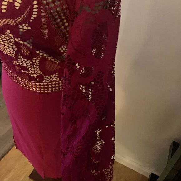 Little mistress size 8 tall fuchsia dress - Picture 2 of 7